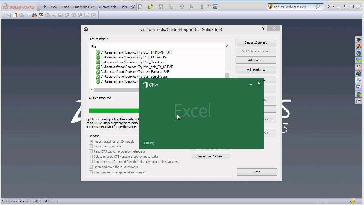 Migration SolidEdge - SolidWorks - YouTube