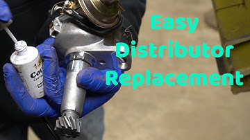 How to properly remove and replace a distributor in an engine by marking it for an easy repair.