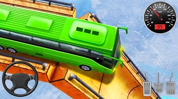 Impossible Bus Stunt Driving 2020 - Mega Ramp Racing Driving Simulator - Android GamePlay