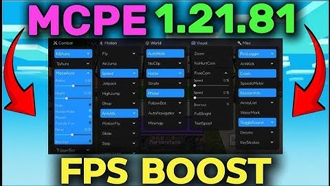 BEST 1.21.81 HACK MCPE Client  FPS boost AntiBan Bypass 32bit 64bit Android ios Toolbox Protohax MOD