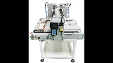 Desktop automatic screwdriver machine with double feeding system for microwave oven assembly