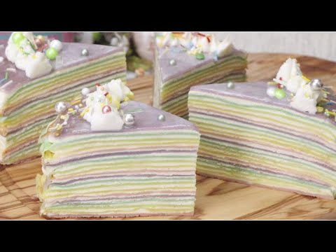 Unleash Your Inner Creativity with the Dreamy Kue Crepe Pelangi Warna Pastel Recipe - A Guide to Making the Perfect Pastel Rainbow Crepe Cake!