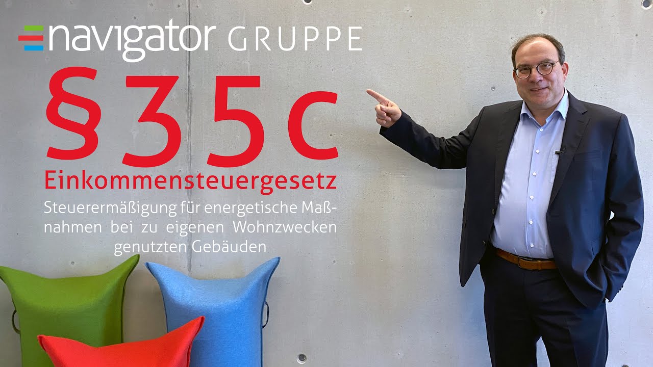 New Update navigator NEWS . Steuerermäßigung für energetische Maßnahmen nach §35c Einkommensteuergesetz