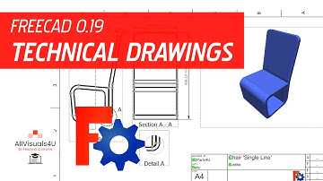 ✏ FreeCAD TechDraw Tutorial - TechDraw Workbench - FreeCAD Drawing