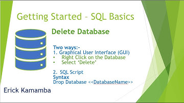 Microsoft SQL Database - Deleting an existing Database
