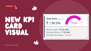 power bi new card visuals | enhanced dashboard look | visualize success with kpi card |