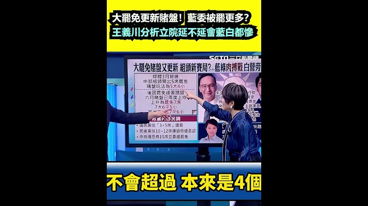 大罷免更新賭盤！藍委會被罷更多？王義川分析立院延不延會藍白都慘｜三立新聞網 SETN.com