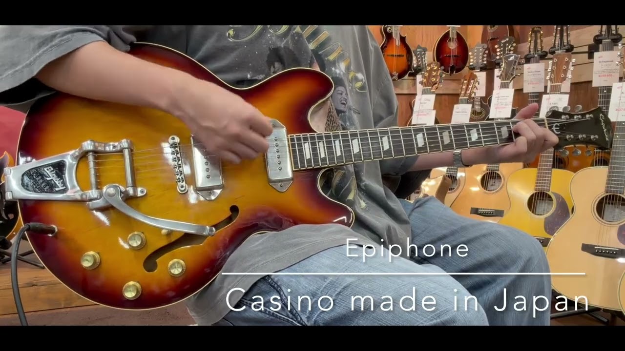 試奏動画】Epiphone Casino Made in Japan Orangi label '88