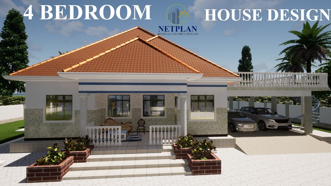 House Design: 4 Bedroom Bungalow | Manson | Exterior & Interior Animation