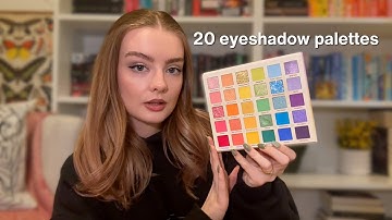 ASMR eyeshadow palette collection 🎨 with lots of tapping sounds