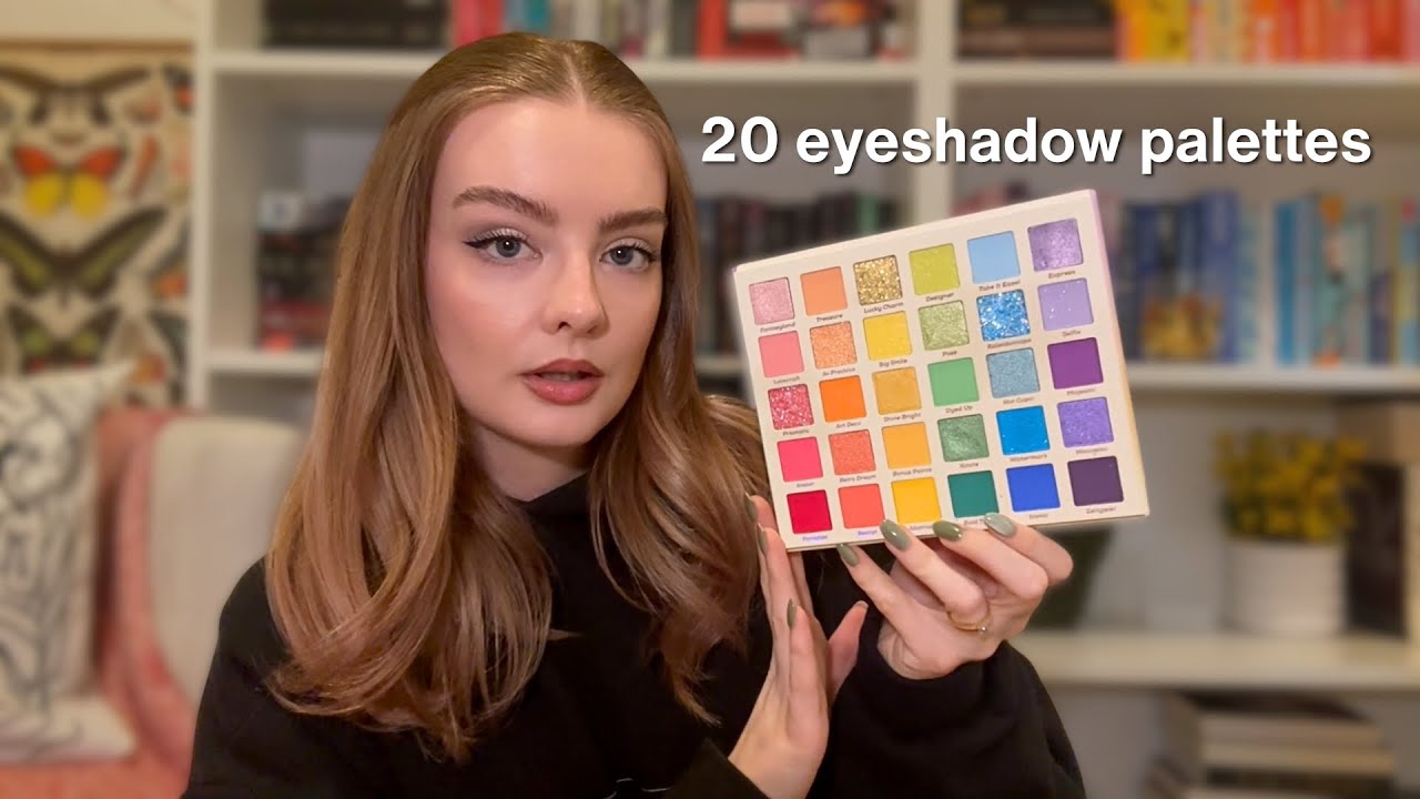 ASMR eyeshadow palette collection 🎨 with lots of tapping sounds