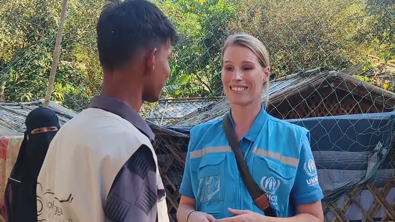 Rohel Khan and UNHCR have a nice conversation 