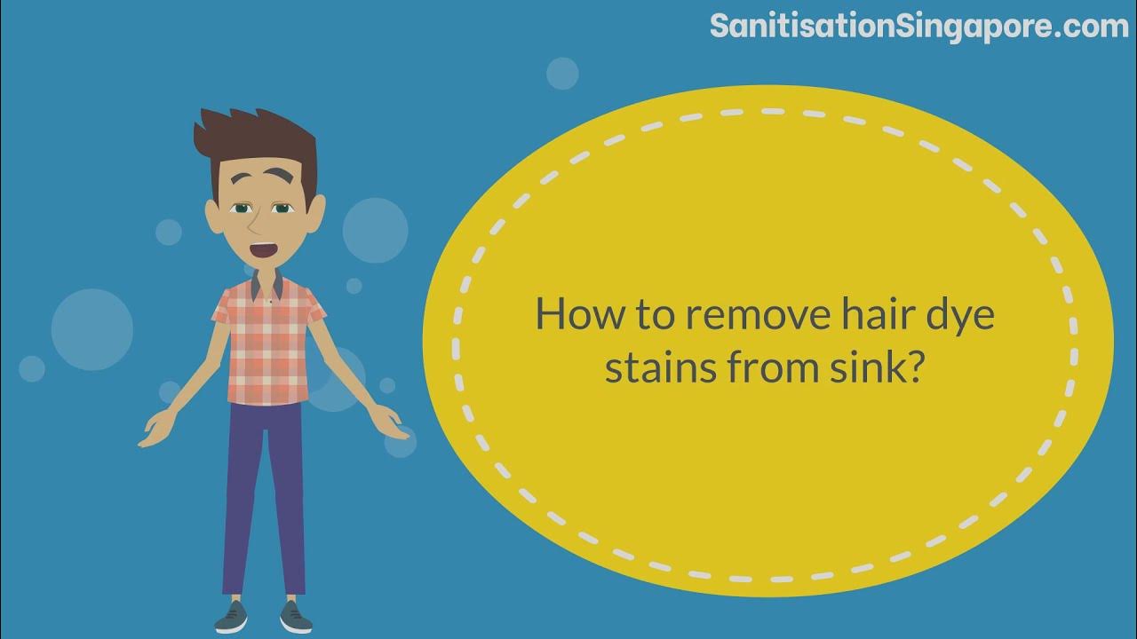 How to remove hair dye stains from sink [4 SIMPLE STEPS] YouTube