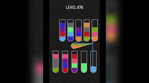 Water sort puzzle level 876
