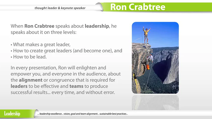 Ron Crabtree | Leadership: What Makes A Great Leader