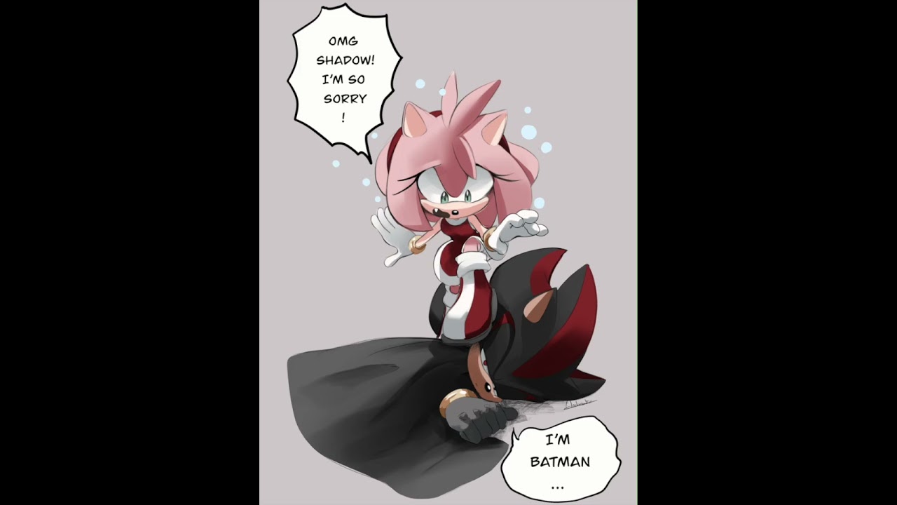 Amy Rose recreating that classic Batman panel | A 