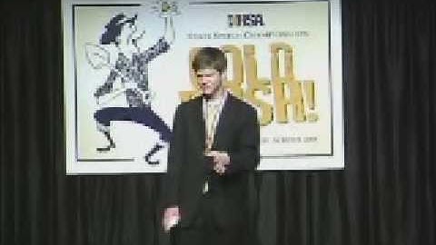 IHSA 2007-2008 State Champion - Impromptu Speaking
