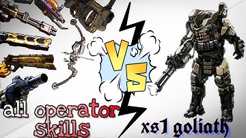 WHAT IF XS1 goliath V/S ALL Operator Skills fight insane result