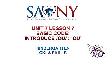 Kindergarten CKLA Skills - Unit 7 Lesson 7 Basic Code: Introduce /qu/ › ‘qu’
