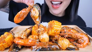 SEAFOOD (MESSY EATING ASMR) LIGHT WHISPERS | SAS-ASMR