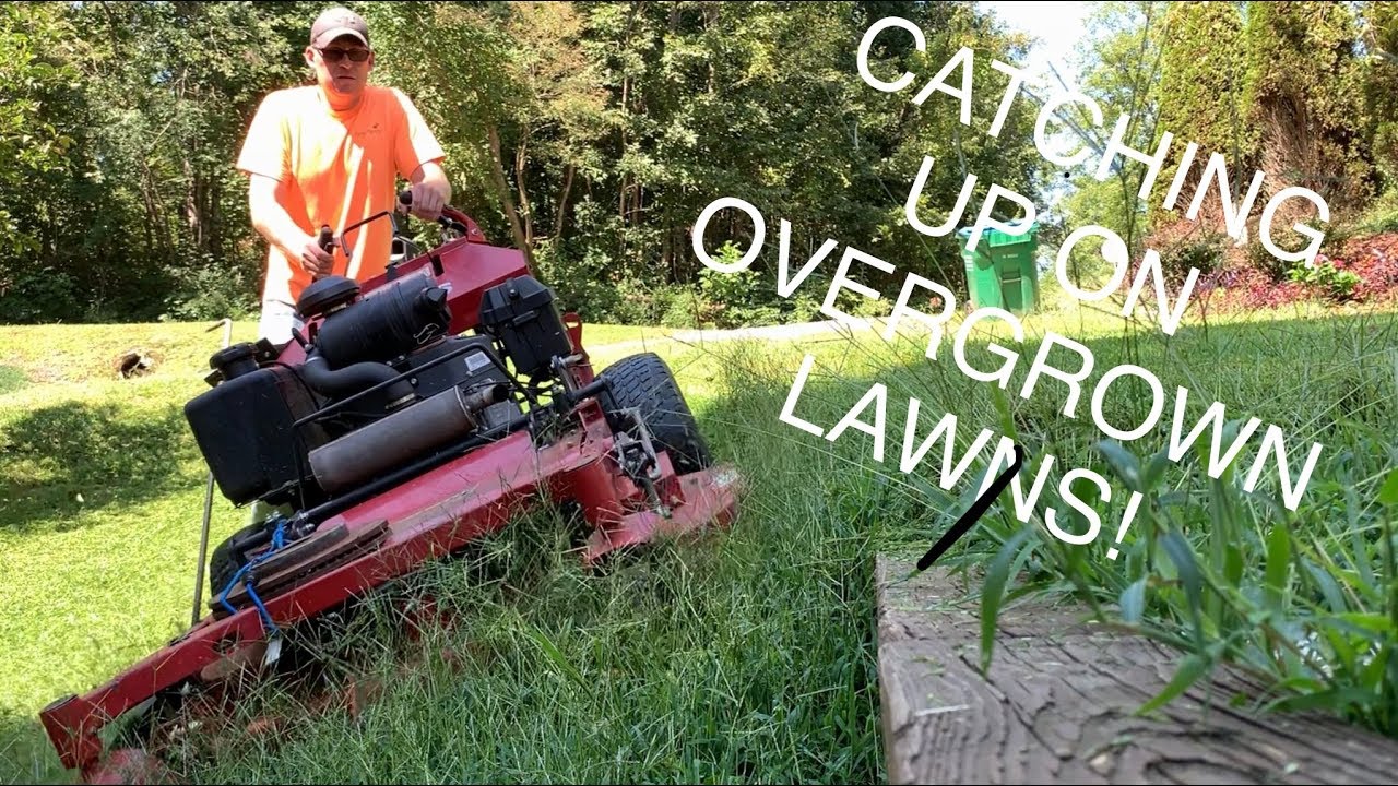Finally a full day of mowing! Lawns are high! - YouTube