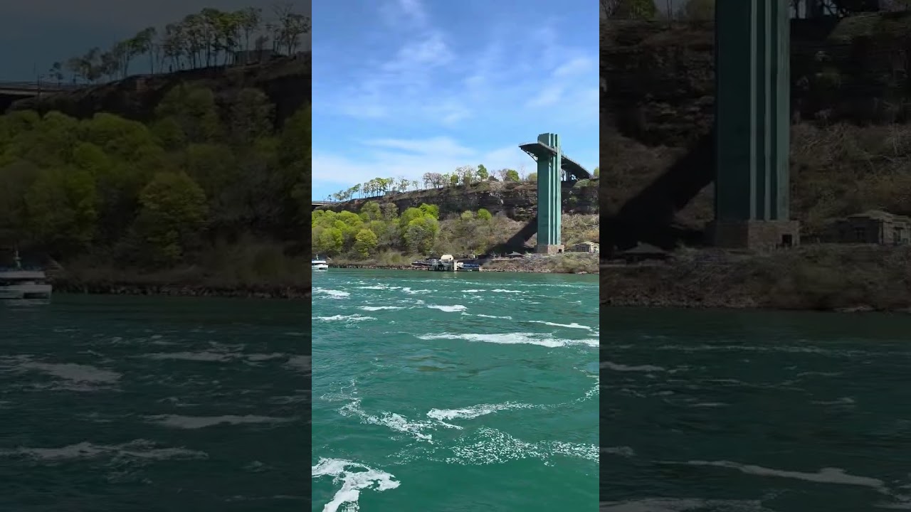 Stunning cruise of the Niagara Gorge, American and Bridal Veil Falls. Ontario Canada 🇨🇦