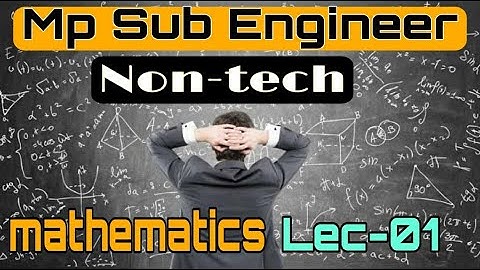 Vyapam  Sub Engineer Non technical | Mathematics | Vyapam Sub Engineer Complete Non tech .