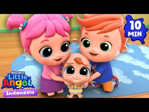 Kakak Jack dan Jill Menjaga Adiknya Baby John | Little Angel | Kartun dan Lagu Anak Favorit