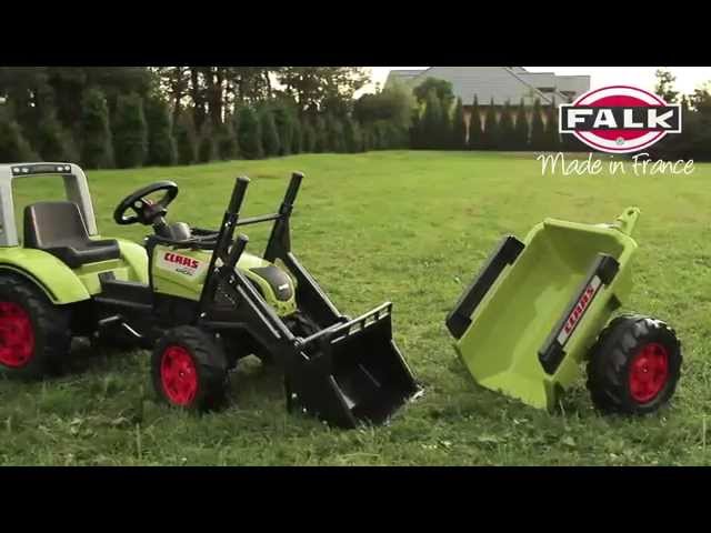 Falk - FALK Tracteur a pedales CLAAS Arion 430 avec remorque - 1040AB -  Voitures - Rue du Commerce