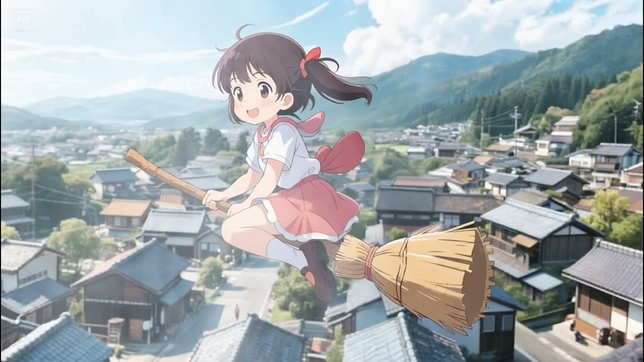 ANIME SONG 魔法のホウキ (Mahou no houki) - MAGIC FLYING BROOMSTICK