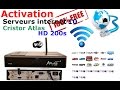 Activer les Serveur internet de Cristor Atlas HD 200s