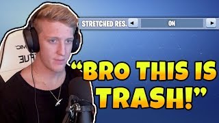 Tfue Tries Out Stretched Resolution And He Hates It Fortnite Funny Moments Clean 2019