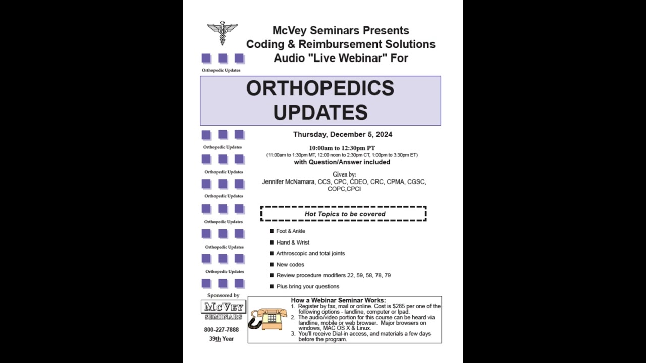 Orthopedic Coding Updates 2025