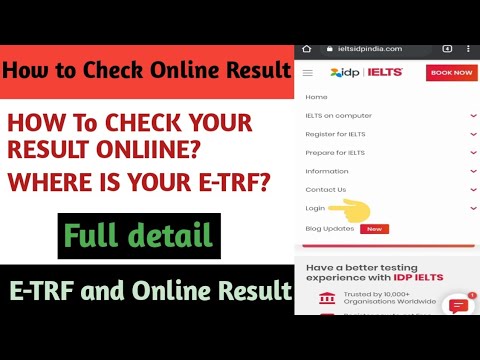 How to check result online// how to check e-trf// ielts results