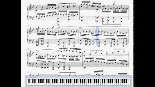 『バッハ：小フーガト短調』（Bach Fugue in G minor BWV 578）（ピアノ楽譜） chords