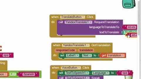 MIT App Inventor Tutorial 13c - Translator (Yandex Translate)