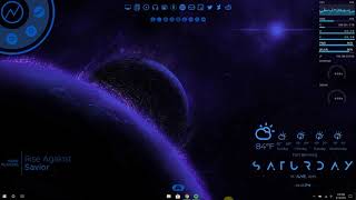 Blue World Rainmeter Skin