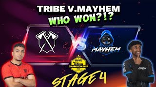 Tribe Gaming VS Team Mayhem Stage 4 Call of Duty Mobile World champs