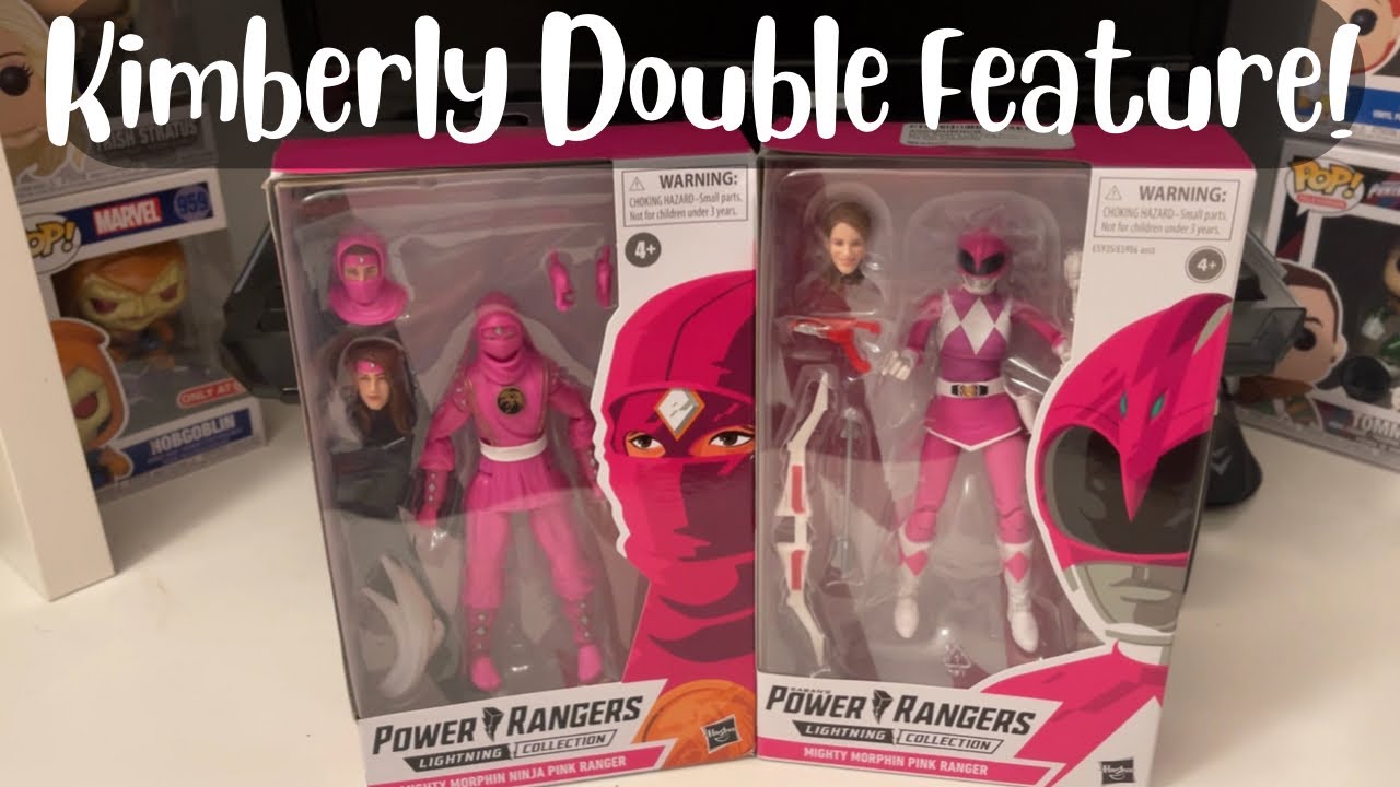 Power Rangers Double Feature Mighty Morphin’ Power Rangers Pink Ranger and Pink Ninja Ranger Double ...