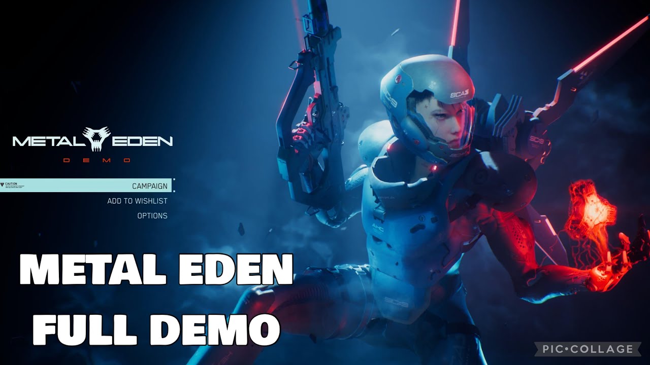 Metal Eden Is Cyber DOOM - Full Demo Gameplay