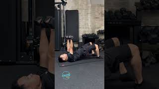 Glute Bridge March with Chest Press