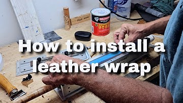 Pool cue leather wrap installation