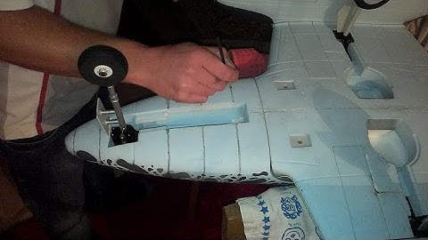 Foam rc warbird weathering ..basic panel lines..