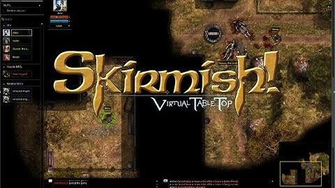 Skirmish! VT Virtual Table-Top Overview - Basic Functions #1 [ Dungeons & Dragons ]