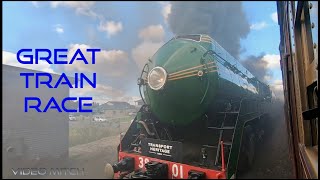 Great Train Race with 4 Steam Locomotives - Hunter Valley Steamfest