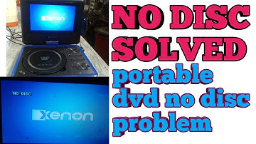 NO DISC SOLVED PORTABLE DVD