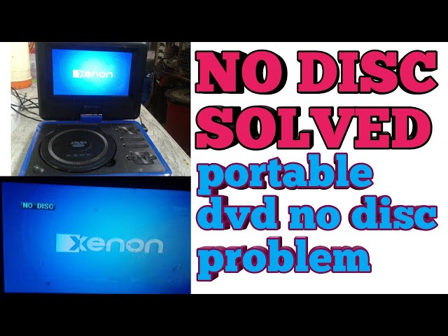 NO DISC SOLVED PORTABLE DVD - YouTube