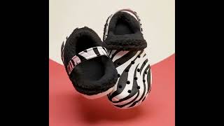 Statement Zebra Print Fluffy Clogs!