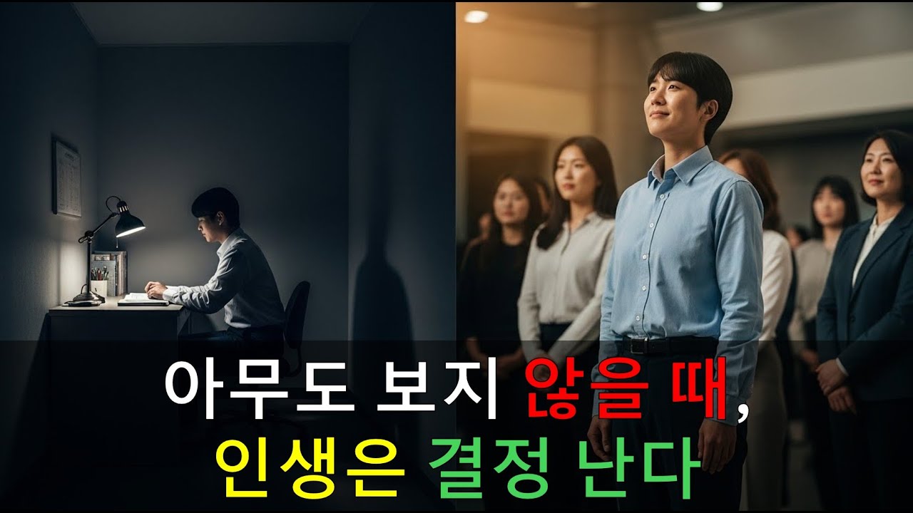 아무도 보지 않을 때, 인생은 결정난다ㅣ운이 아니라 습관이었다ㅣ인문학ㅣ인생후반ㅣ오디오북ㅣ라디오사연ㅣ지혜ㅣ