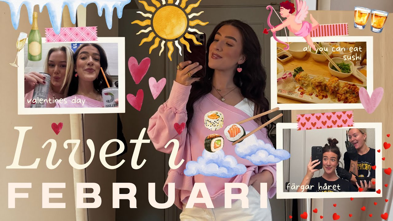 Livet i febrari | Valentines day, basketmatch & massa fest